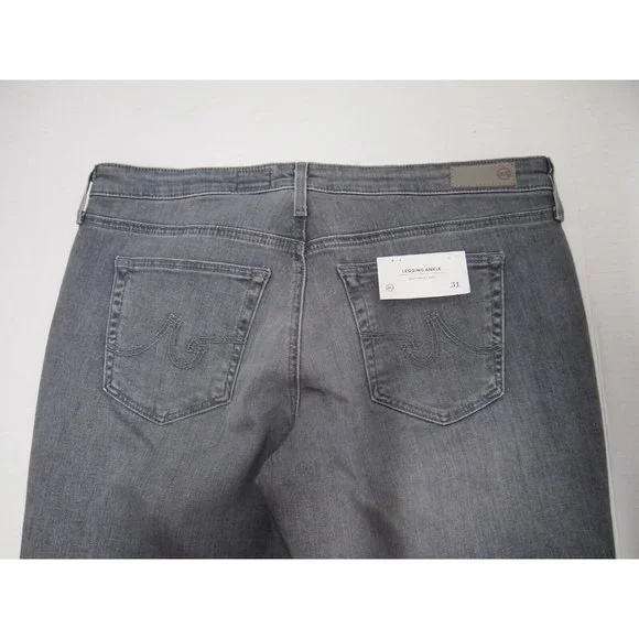 NWT AG Adriano Goldschmied Womens Jeans 31 Legging Ankle Skinny Grey Low Rise - Picture 4 of 7